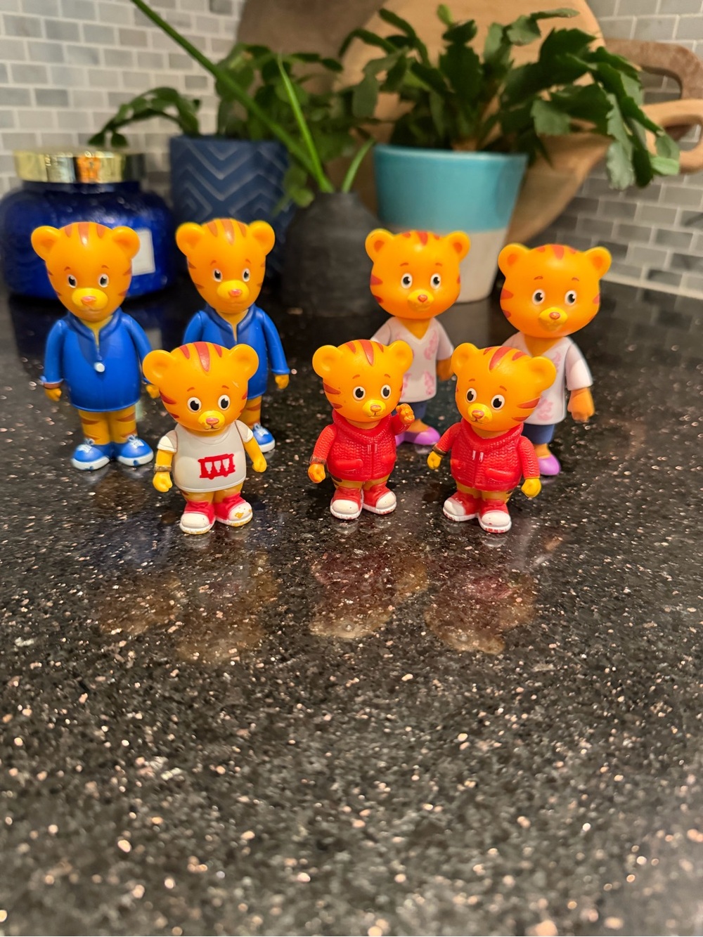 Lot of 7 Daniel Tiger Figurines